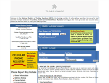 Tablet Screenshot of cellphoneregistry.com